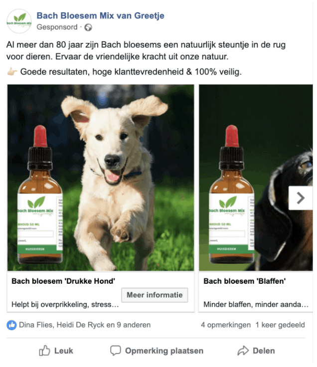 Facebook-post Bachbloesemmix